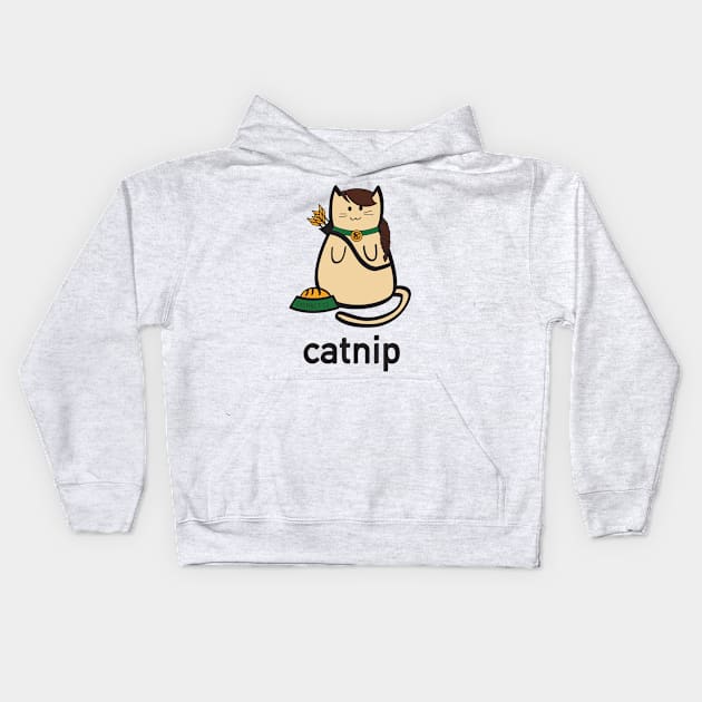 Catnip Kids Hoodie by RachaelMakesShirts